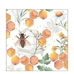 Ambiente Papierservietten Bienen, Honeycomp, 33x33cm