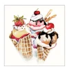 Ambiente Papierservietten Eiscreme, Ice Cream, 33x33cm