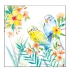 Ambiente Papierservietten Wellensittiche, Budgies couple, 33x33cm