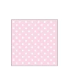 Ambiente Papierservietten Dots pastell, rosa mit weißen Punkten, 25x25cm