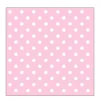 Ambiente Papierservietten Dots pastell, rosa mit weißen Punkten, 33x33cm