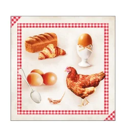 Ambiente Papierservietten Frühstück, Breakfast, 33x33cm