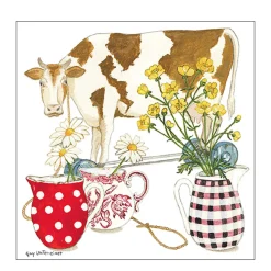 Ambiente Papierservietten Landhaus - Kuh, Cow, 33x33cm