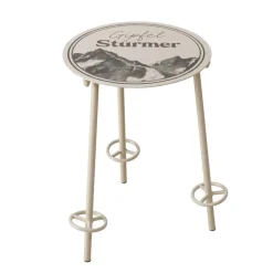 Beistelltisch Gipfelstürmer, Metalltisch Berge, 45x55cm, Boltze Home Collections