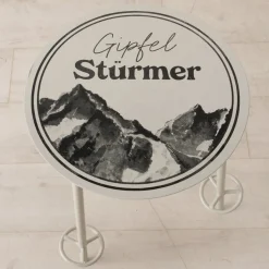 Beistelltisch Gipfelstürmer, Metalltisch Berge, 45x55cm, Boltze Home Collections