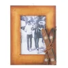 Bilderrahmen Ski, Holzrahmen mit Ski, Fotorahmen, 23x18cm, J-Line