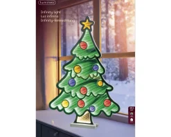 Bunte Deko-Tanne mit Hologramm Effekt, 63cm