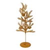 Deko Baum, Tannenbaum mit Zapfen aus Rost, 29cm, Metall