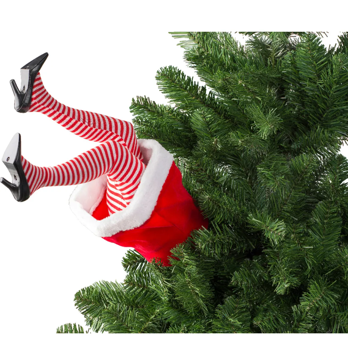 Deko Baumschmuck Elfen Spaß, bewegliche Elfen-Beine, 34cm