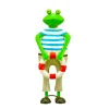 Deko Frosch Rettungsschwimmer, Metallfrosch mit Rettungsring, 48cm