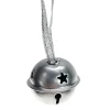 Deko Glöckchen, Metallglöckchen, Schellen mit Klang, silber, Ø2,3cm, 6St/Pckg