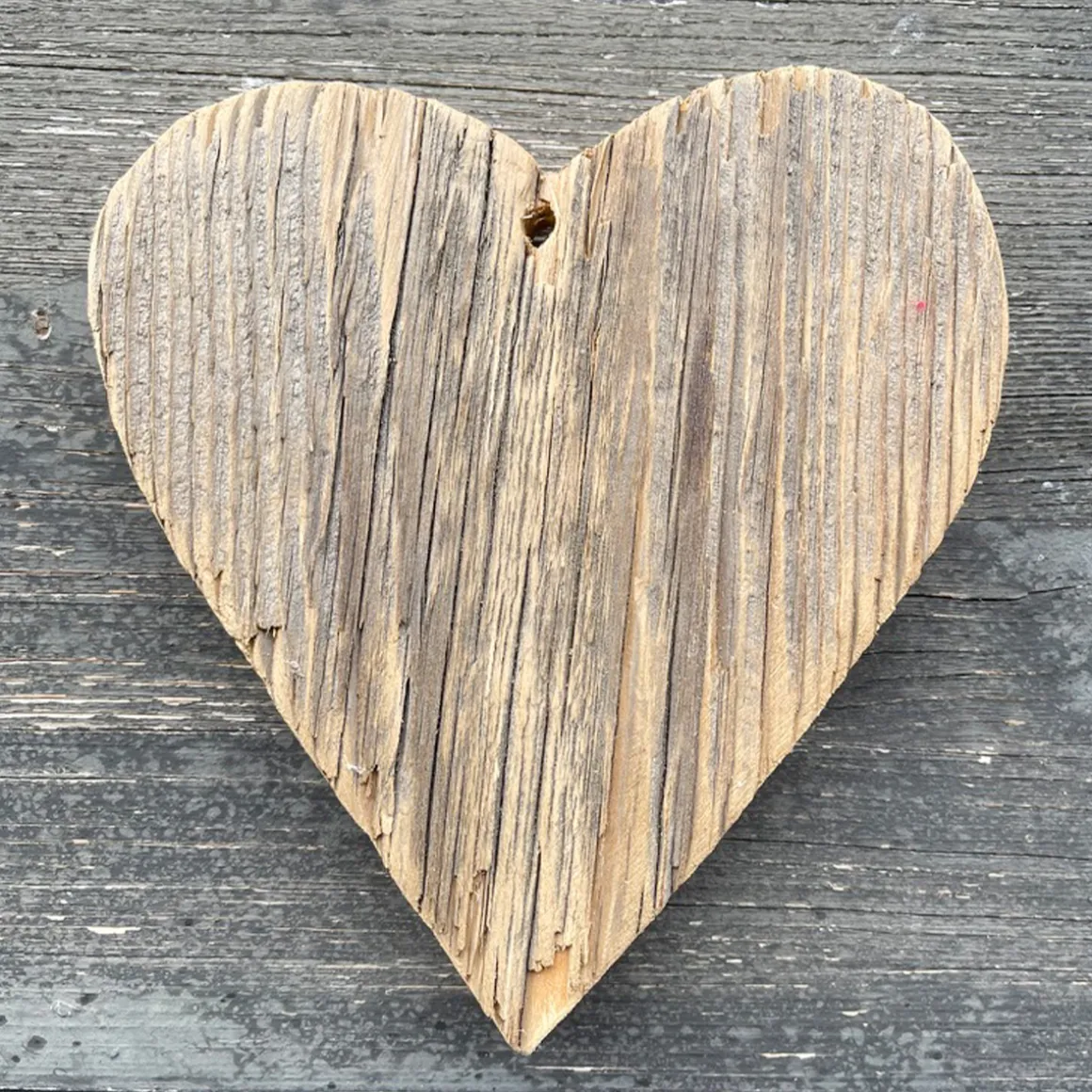 Deko Herz Naturholz, Holzherz, 14x15cm, zum Hängen oder Legen