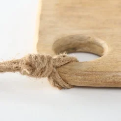 Deko Holzbrett Hirsch Leopold, Schneidebrett mit Hirsch und Kordel, 65x21cm, Boltze Home Collections