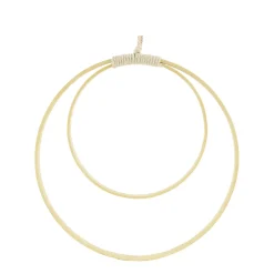 Deko Holzringe Boho, Bastelring Bambus, Ring im Ring, Ø30cm, Hänger