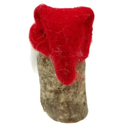 Deko Holzwichtel, Wichtel Nikolaus aus Naturholz, 12cm