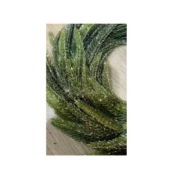 Deko Kunstkranz Kiefer mit Glimmer, Türkranz grün, Ø22cm