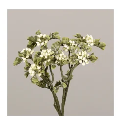 Deko Kunstpflanze Beeren, Beeren 4St/Bund, creme, 17cm, DPI GmbH