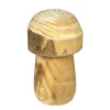 Deko Pilz Naturholz, Holzpilz Natur mit runder Kappe, 8x13cm, DIJK Natural Collections