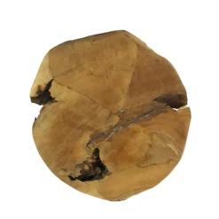 Deko Pilz Teak Rustikal, Holzpilz Teak Natur, 28x30cm, DIJK Natural Collections
