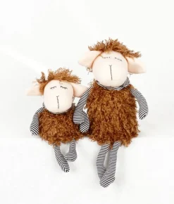 Deko Schaf Lucile, Plüschschaf schlafend, 24cm