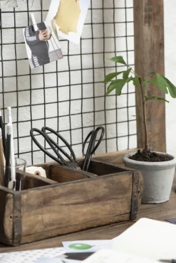 Deko Schere Nostalgie, Metallschere lang, schwarz, 20cm, Ib Laursen