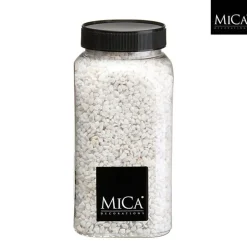 Deko Steine Granulat weiß, 2-3mm, 650ml, Mica Decorations