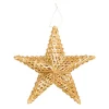 Deko Strohstern Weihnachten, Christbaumschmuck aus Strohfasern, 20cm, Halbach