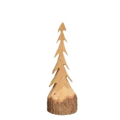 Deko Tannenbaum Natur, rustikale schlanke Tanne aus Naturholz, 70cm, WMG Grünberger