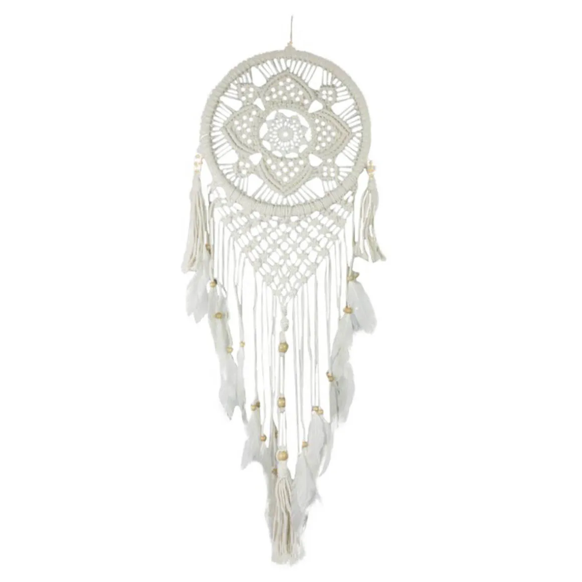 Deko Traumfänger Boho, Dreamcatcher Makramee, Ø28cm, Hänger, DIJK Natural Collections