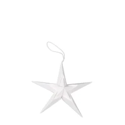 Deko Weihnachtsstern weiß, Papierstern weiß, Ø15cm