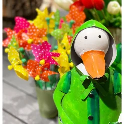 Deko Windrad, pink mit Punkte, 27cm, Kunststoff