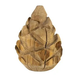 Deko Zapfen Pinie Natur, Pinienzapfen aus Naturholz, 30cm, WMG Grünberger