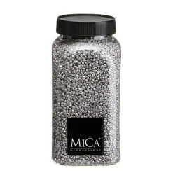 Deko Steine Granulat silber, 2-3mm, 650ml, Mica Decorations