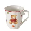 Deko Weihnachtsbecher Bailey, Keramikbecher mit Teddy-Motiv, 350ml, Boltze Home Collections