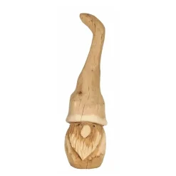 Deko Wichtel Naturholz Eiche, großer Holzwichtel natur, 115cm, WMG Grünberger