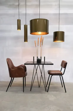 Eisen Kerzenständer Line used look, schlichter Kerzenständer für 4 Kerzen, Trademark Living