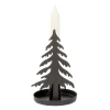 Eisen Leuchter Tannenbaum Burton, Kerzenhalter Tannenbaum mit Schale, 15cm, WMG Grünberger