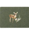 Filz Tischset Hirsch Luca, Bambi mit Blumen, 45x35cm, Boltze Home Collections