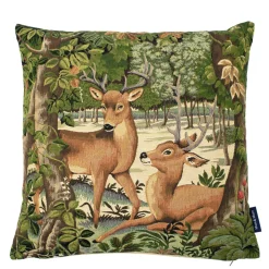 Gobelin Kissen Hirsch, Märchen Hirschkälber, 45x45cm, Mars & More