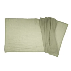 Halbach Tischläufer pale green, Baumwoll-Optik, 44cmx160cm