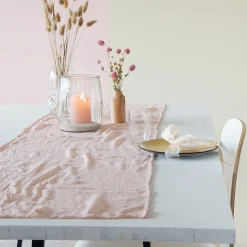 Halbach Tischläufer pale green, Baumwoll-Optik, 44cmx160cm