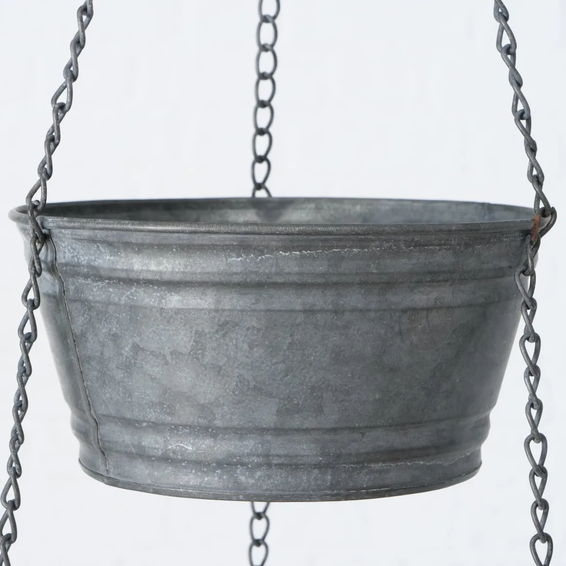 Hängeetagere Patino, Etagere aus Zink, 3 Pflanztöpfe, 115cm, Boltze Home Collections