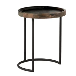 Holz Beistelltisch Antibes rund, 60x50cm, WMG Grünberger