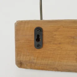 Holz Garderobe Brando, Naturholz Eichengarderobe mit 5 Haken, 55cm, Boltze Home Collections