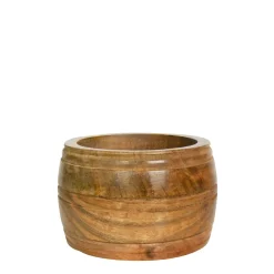 Holzschüssel rund, Schüssel aus Mangoholz, 15x9cm, Mars & More