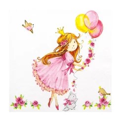 Home Fashion Papierservietten Prinzessin, 33x33cm