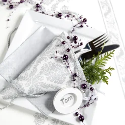 Home Fashion Papierservietten Elegantes Silber, 33x33cm