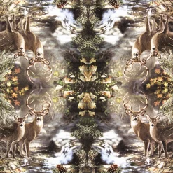 Home Fashion Papierservietten Hirsche am Bach, 33x33cm