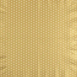 Home Fashion Papierservietten Weihnachtssterne, Mini Stars gold, 25x25cm