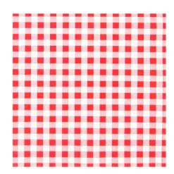 Home Fashion Papierservietten Karo rot, rot-weiß kariert, 33x33cm